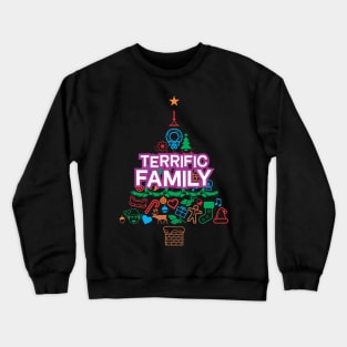 Terrific Family Gift - Xmas Tree - Christmas Crewneck Sweatshirt